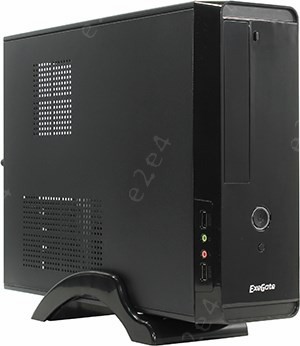 Корпус ExeGate MI-209, mATX, Slim-Desktop, черный, Без БП (EX268702RUS) - фото 1