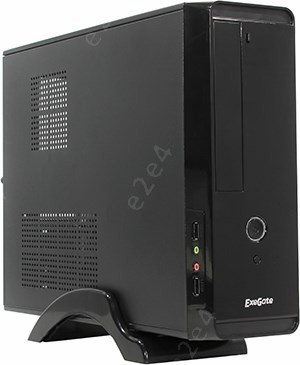 Корпус ExeGate MI-209, mATX, Slim-Desktop, черный, 450 Вт (EX268701RUS)
