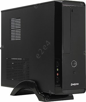 Корпус ExeGate MI-209, mATX, Slim-Desktop, черный, 350 Вт (EX268699RUS)