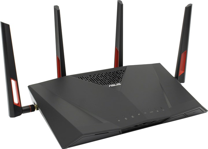 

Маршрутизатор ADSL ASUS DSL-AC88U, 802.11a/b/g/n/ac, 2.4 / 5 ГГц, до 3.17 Гбит/с, LAN 4x1 Гбит/с, внешних антенн: 4шт.x3dBi, DSL-AC88U
