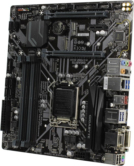 Материнская плата GIGABYTE H370M D3H, Socket1151v2, Intel H370, mATX
