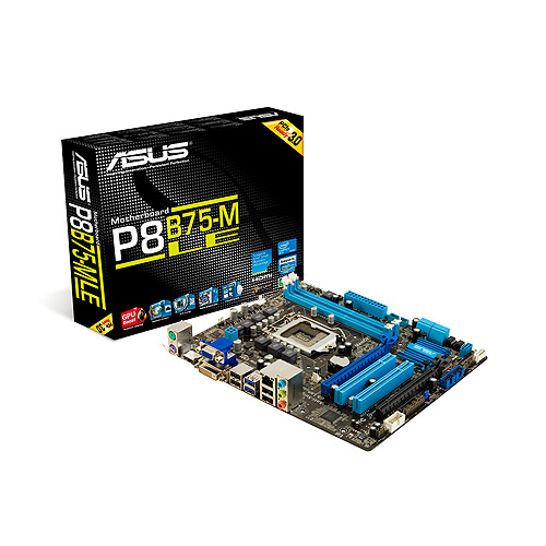 Материнская плата ASUS P8B75-M LE, Socket1155, Intel B75, mATX