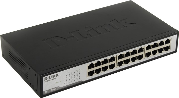 Коммутатор D-Link DES-1024D, 24x100 Мбит/с
