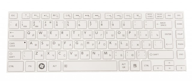 

Клавиатура Pitatel для Toshiba L830 RU, белая (KB-444R), KB-444R