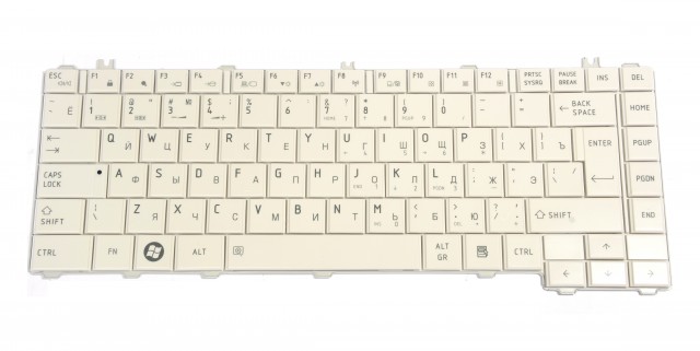 

Клавиатура Pitatel для Toshiba Satellite C600/C645/L600/L630/L635/L640/L645 RU, белая (KB-423R), KB-423R