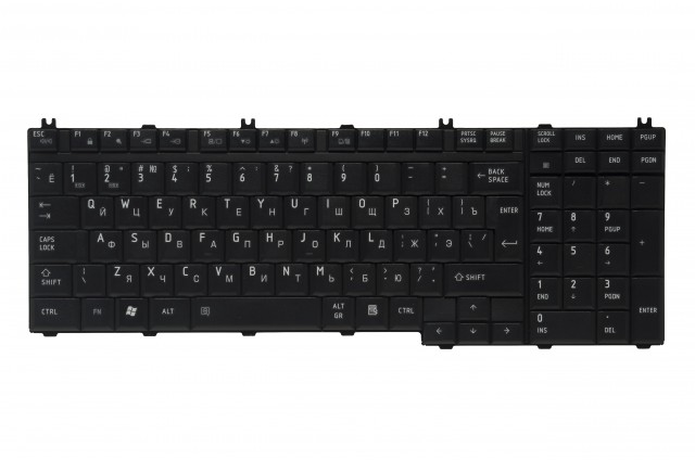 

Клавиатура Pitatel для Toshiba Satellite P300/L350/L355/L500/L510/L515/L582 RU, черная (KB-435R), KB-435R