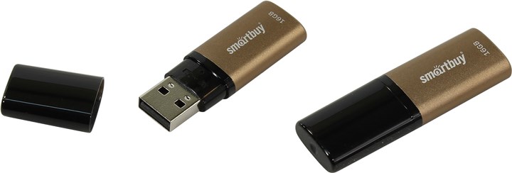

Флешка 16Gb USB 2.0 SmartBuy X-Cut, коричневый (SB16GBXC-BR), X-Cut