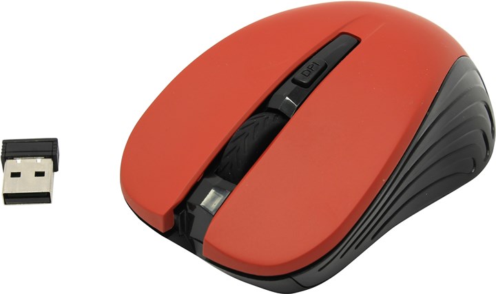 

Мышь беспроводная SmartBuy SBM-340AG-M, 1000dpi, красный, SBM-340AG-M