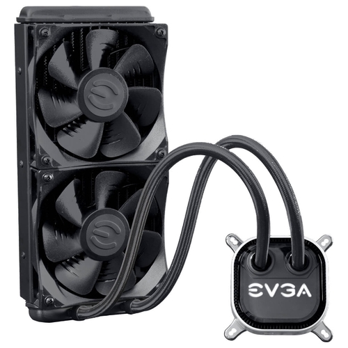

Жидкостное охлаждение EVGA CLC 240 для Socket 115x/2066/2011/2011-3/1356/1366/AM4/AM3/AM3+/FM1/AM2+/FM2/FM2+TR4/sWRX8, 2x120мм, RGB LED (400-HY-CL24-V1), CLC 240