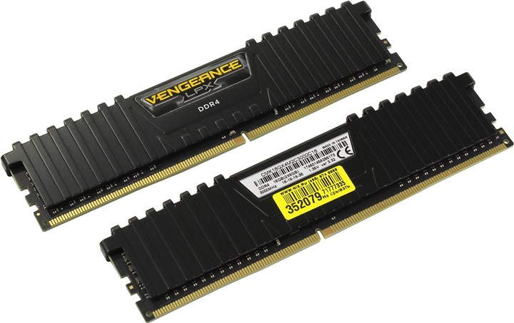 Комплект памяти DDR4 DIMM 16Gb (2x8Gb), 3000MHz Corsair (CMK16GX4M2C3000C16)
