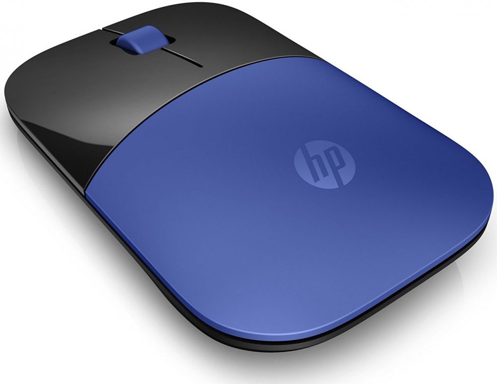 Мышь беспроводная HP Z3700, 1000dpi, оптическая светодиодная, Wireless, USB, черный, синий (V0L81AA)