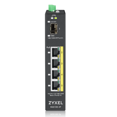 Коммутатор ZYXEL RGS100-5P (5x1 Гбит/с)