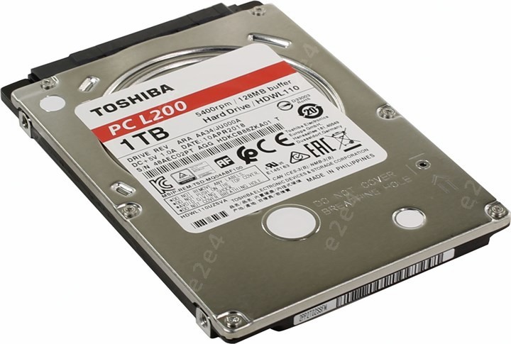 Жесткий диск (HDD) Toshiba 1Tb L200, 2.5", 5400rpm