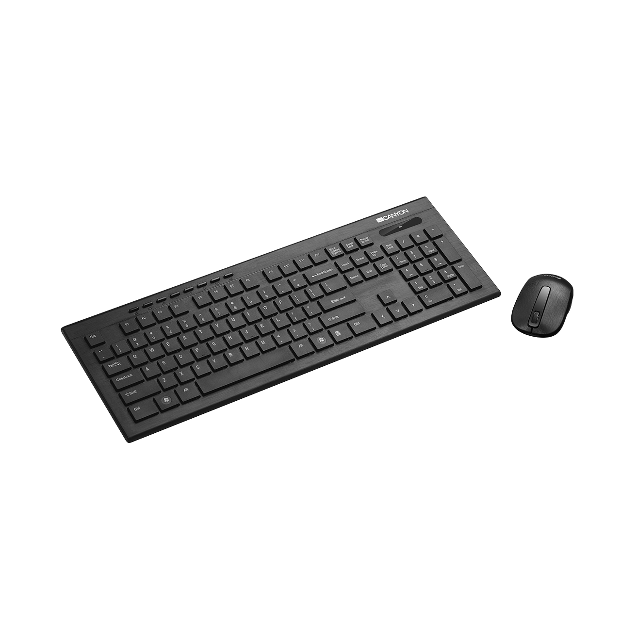 

Клавиатура + мышь Canyon CNS-HSETW4-RU, беспроводная, USB, черный, CNS-HSETW4-RU