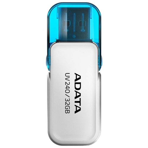 Флешка 32Gb USB 2.0 ADATA UV240 32GB, белый (AUV240-32G-RWH)