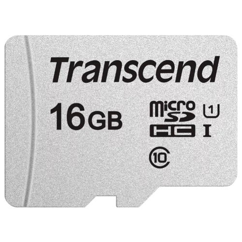 

Карта памяти 16Gb microSDHC Transcend Class 10 UHS-I U1 + адаптер, microSDHC 300S Class 10 UHS-I U1 16GB + SD adapter (TS16GUSD300S-A)
