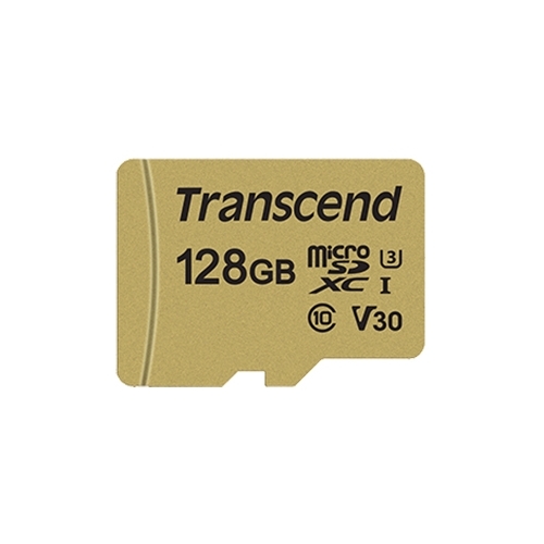 Карта памяти 128Gb microSDXC Transcend Class 10 UHS-I U3 адаптер 5175₽