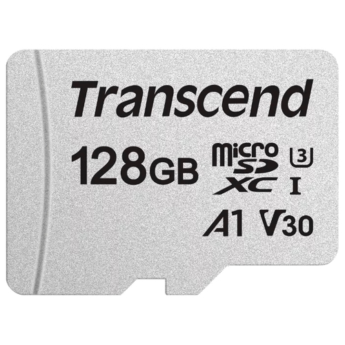 

Карта памяти 128Gb microSDXC Transcend 300S Class 10 UHS-I U3 V30 A1 + адаптер (TS128GUSD300S-A), TS128GUSD300S-A
