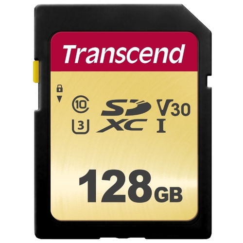 Карта памяти 128Gb SDXC Transcend Class 10 UHS-I U3 V30