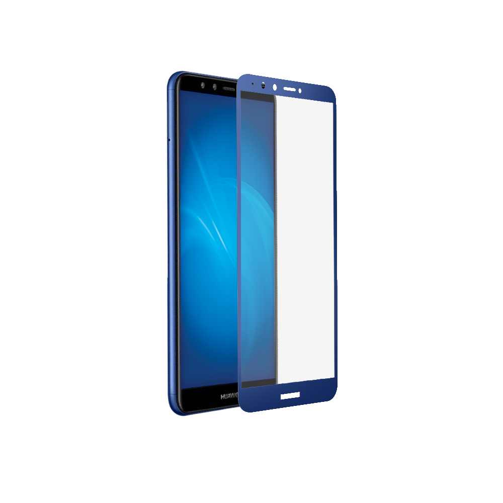 

Защитное стекло DF для смартфона Huawei Honor 7A Pro/Y6 (2018)/Honor 7C/Y6 Prime (2018) ударопрочное, fullscreen, , с синей рамкой (hwColor-54)