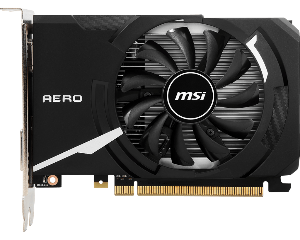 Видеокарта MSI NVIDIA GeForce GT 1030 2Gb DDR4 (GT 1030 AERO ITX 2GD4 OC)