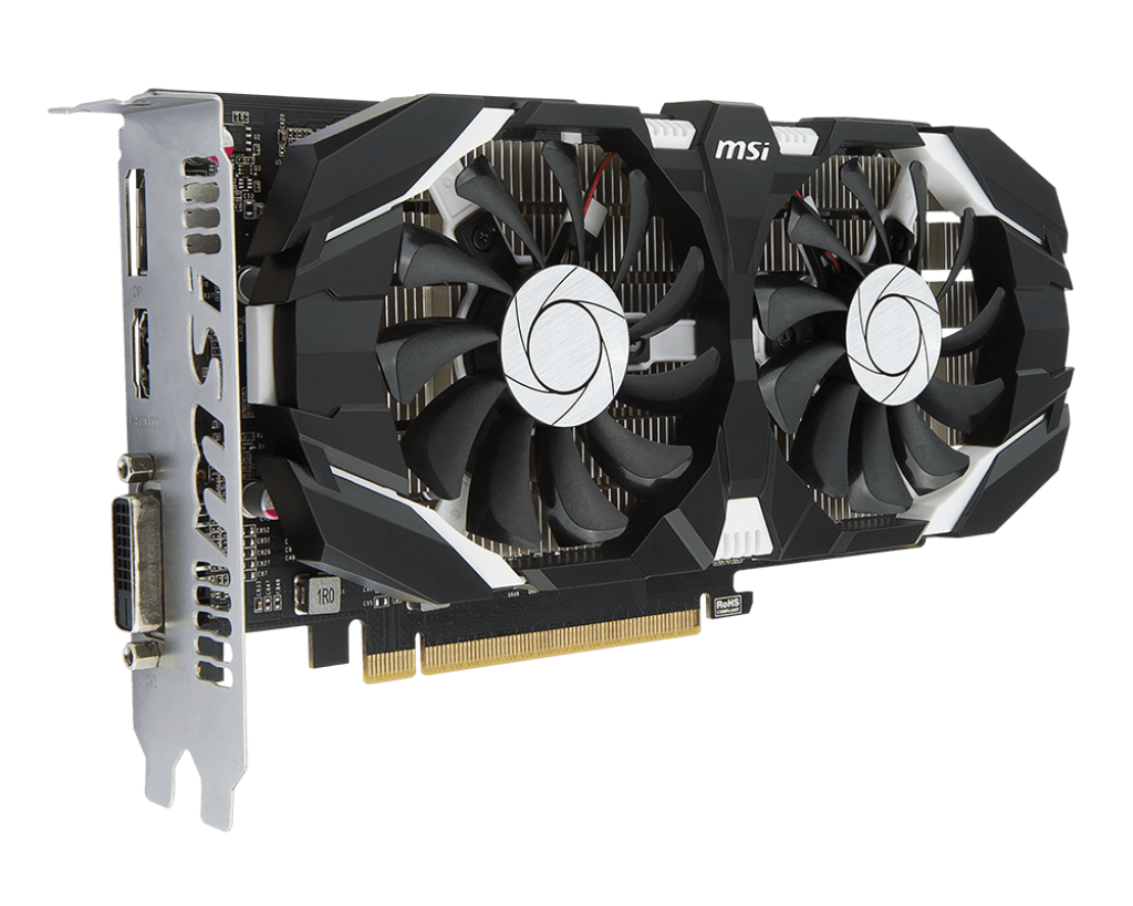 Видеокарта MSI NVIDIA GeForce GTX 1050ti 4GT OCV1, 4Gb DDR5