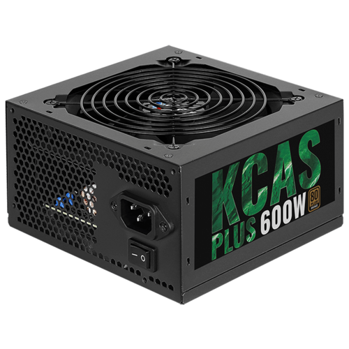 Блок питания 600 Вт, AeroCool KCAS PLUS, 120 мм 80 Plus Bronze
