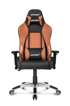 Кресло игровое AKRACING Premium игровое черный/коричневый (AK-7001-BB)