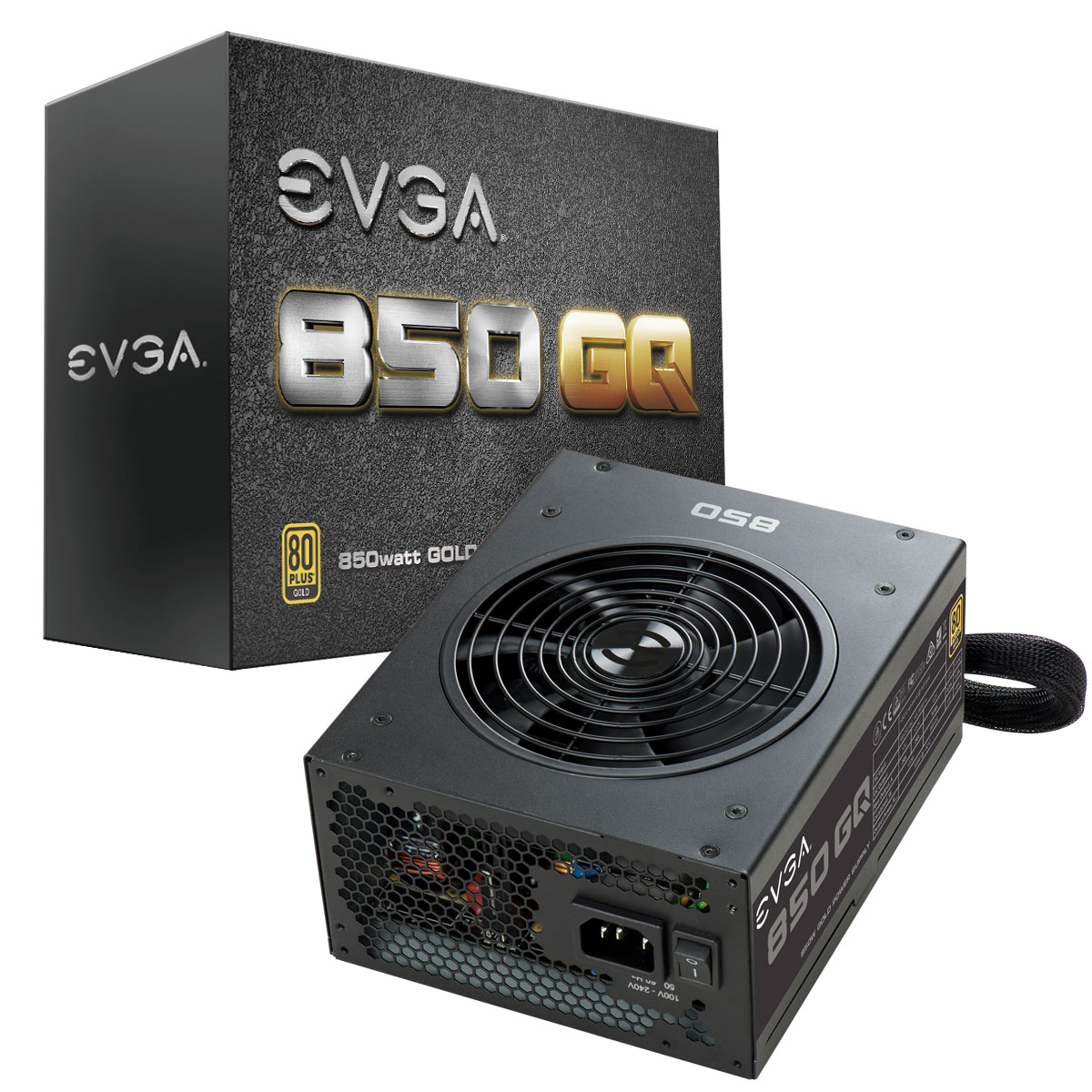 

Блок питания 850Вт ATX EVGA GQ, 135 мм, 80 Plus Gold (210-GQ-0850-V2), GQ