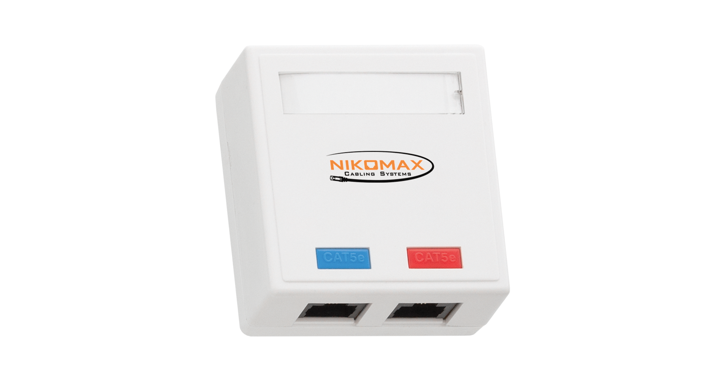 

Розетка RJ-45+RJ-45 открытый монтаж категория 5e, NIKOMAX (NMC-WO2UE2-WT)