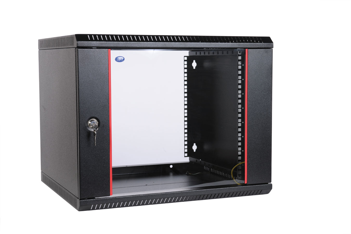 Шкаф телекоммуникационный настенный 15U 600x650 мм, стекло, черный, разборный, ЦМО ШРН-Э ШРН-Э-15.650-9005 (30144235510)