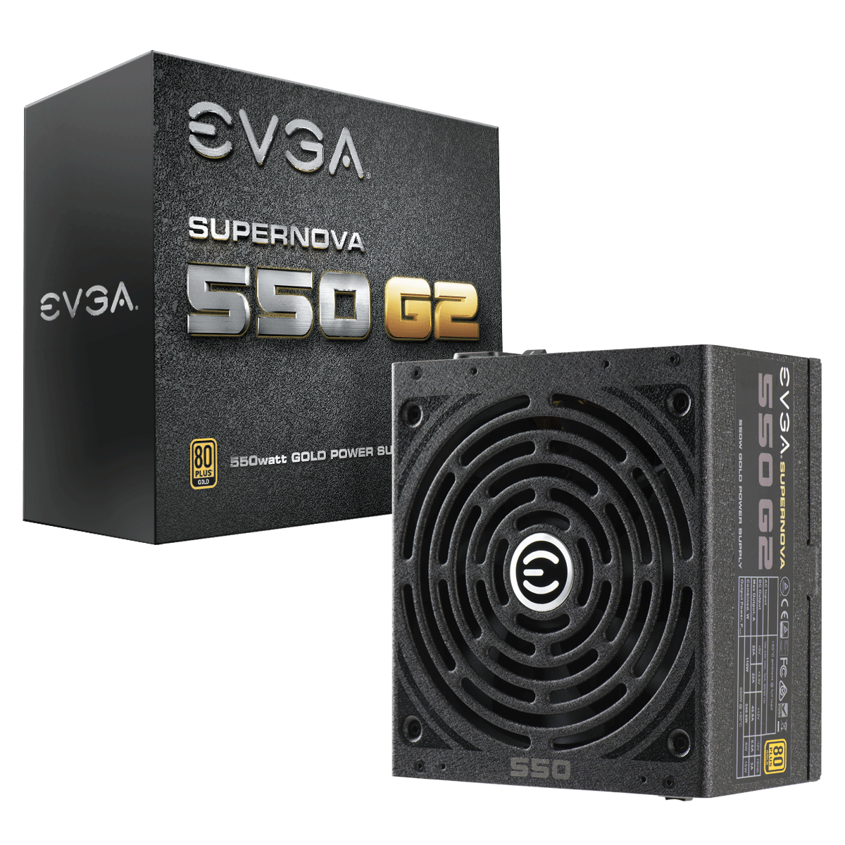 

Блок питания 550Вт ATX EVGA SuperNOVA 550 G2, 140 мм, 80 Plus Gold (220-G2-0550-Y2), SuperNOVA 550 G2