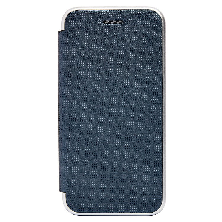 Чехол-книжка Brera Like Me для смартфона Apple iPhone 5/5s/SE, искусственная кожа, синий/серебристый (85070)