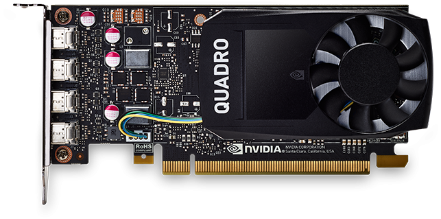 

Видеокарта DELL NVIDIA Quadro P1000, 4Gb DDR5, 128bit, PCI-E, 4miniDP, Bulk (490-BDXO)
