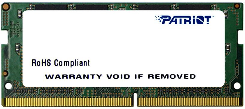 

Память DDR4 SODIMM 4Gb, 2400MHz, CL17, 1.2 В, Patriot Memory, Signature (PSD44G240081S), PSD44G240081S