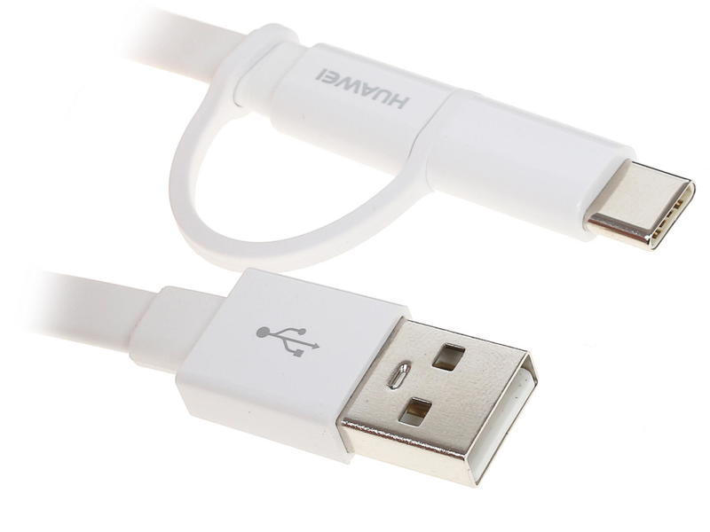 

Кабель USB 2.0(A)-USB Type-C, Huawei, 1.5м, белый (AP55S)