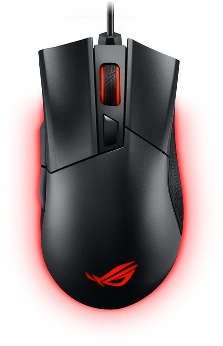 

Мышь проводная ASUS ROG Gladius Black USB, 6400dpi, оптическая лазерная, USB, ROG Gladius Black USB
