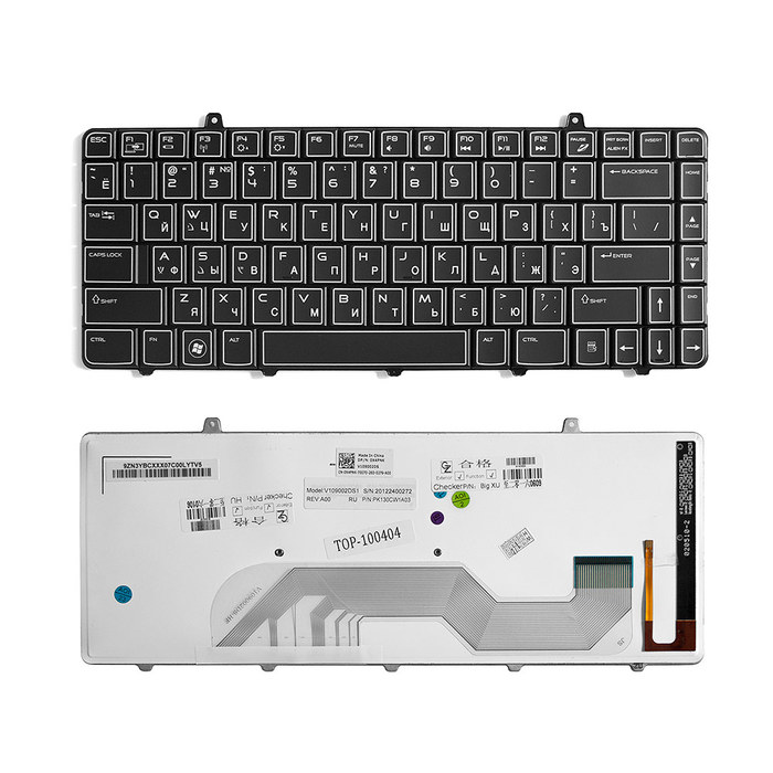 

Клавиатура TopON для Dell Alienware M11x R1, R2, R3, P06T Series, черная (TOP-100404), TOP-100404