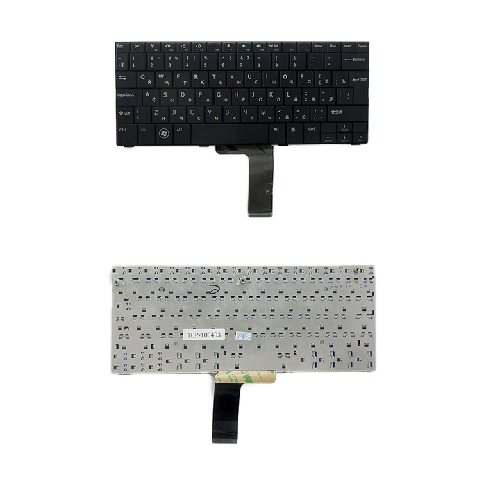 

Клавиатура TopON для Dell Inspiron Mini 10, 10v, 1010, 1011 Series, черная (TOP-100403), TOP-100403