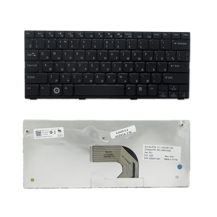 

Клавиатура TopON для Dell Inspiron Mini 1012, 1018 series, черная (TOP-100524), TOP-100524