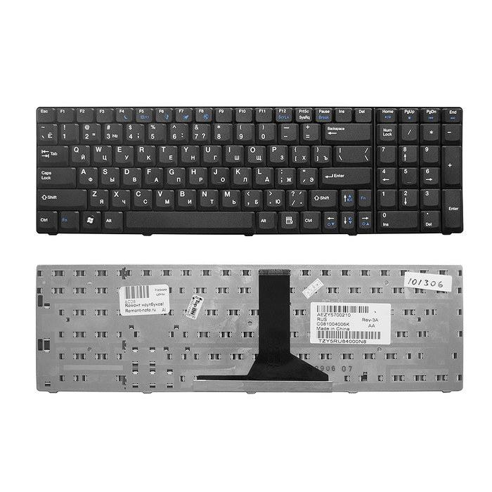 

Клавиатура TopON для Acer eMachines G520, G620, G720 Series. Плоский Enter, черная, без рамки. (KB-101306), KB-101306