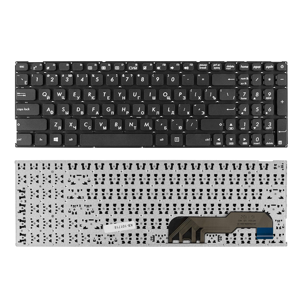 

Клавиатура TopON для Asus X541NA, X541NC, X541SA, X541SC, X541UA Series. Плоский Enter, черная, без рамки (KB-101718), KB-101718