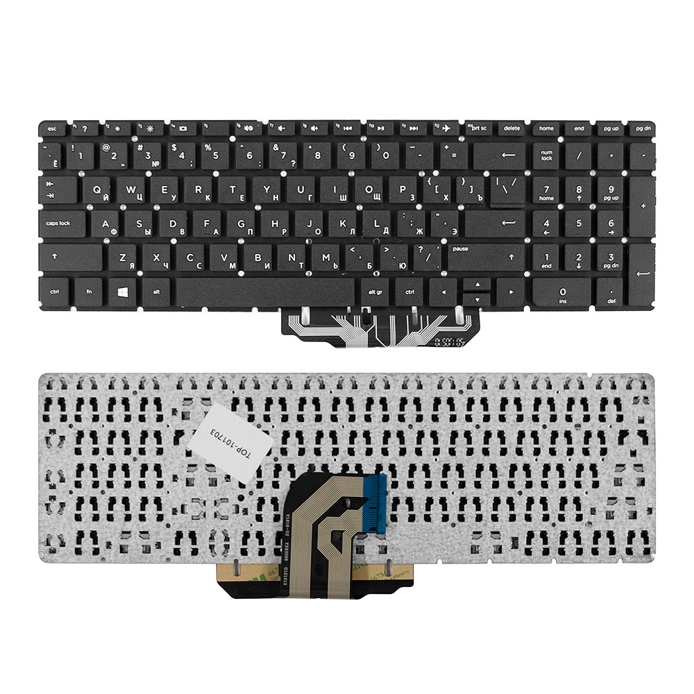 

Клавиатура TopON для HP Pavilion 15-ac, 15-ae, 15-af, HP 250 G4, 255 G4 Series. Плоский Enter, черная, без рамки (KB-101703), KB-101703