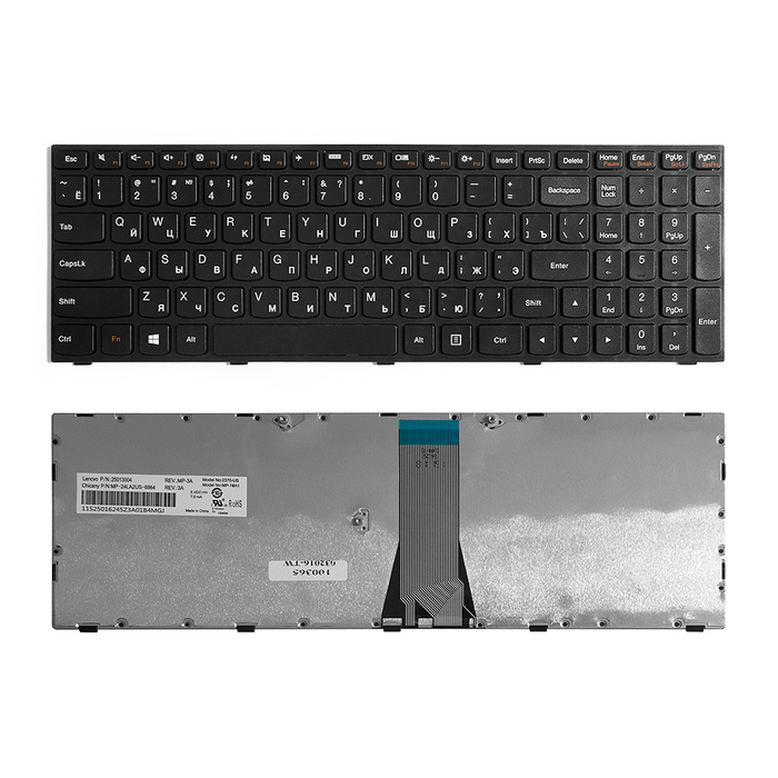 

Клавиатура TopON для LENOVO G50-30, g50-45, g50-70, g5-80 Series, черная (TOP-100365), TOP-100365