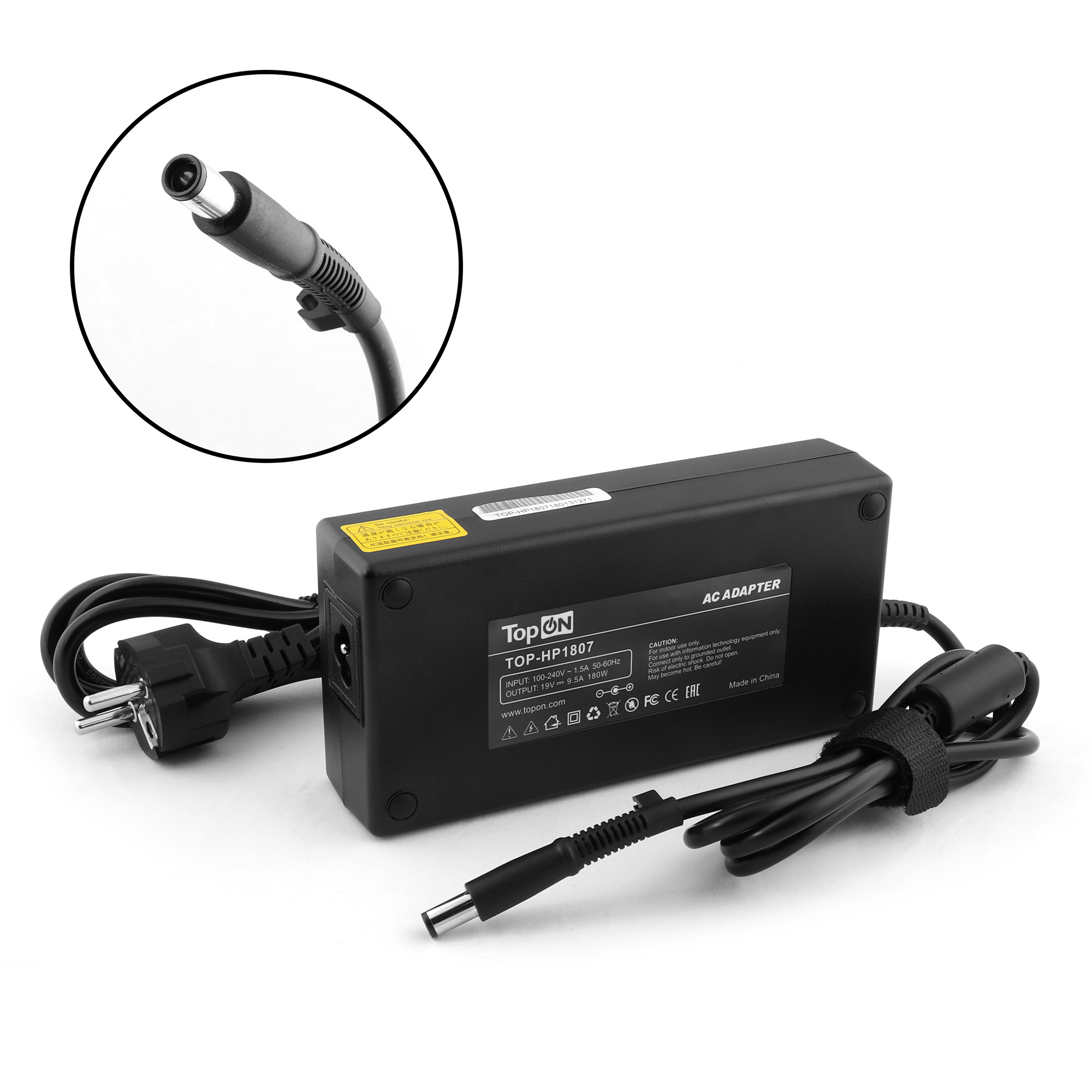 

Адаптер питания TopON для HP TouchSmart 9300, IQ500, Pavilion HDX9000, Compaq Elite 8300 Series. 19V 9.5A (7.4x5.0mm) 180W (TOP-HP1807), TOP-HP1807
