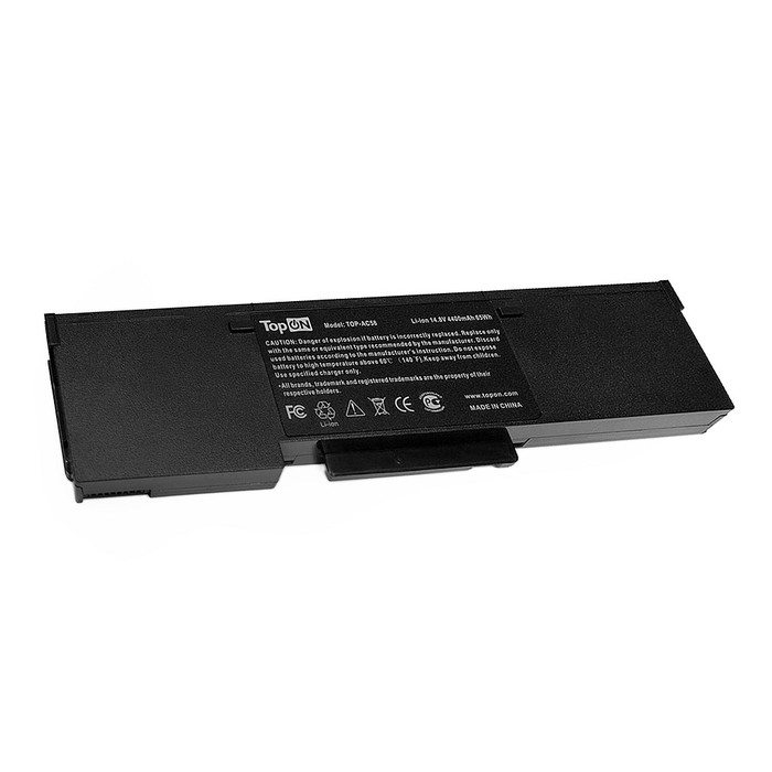 Аккумуляторная батарея TopON для Acer Aspire 1360, 1362, Extensa 2001LM, TravelMate 2500 Series. 14.8V 4400mAh 65Wh. (TOP-AC58)