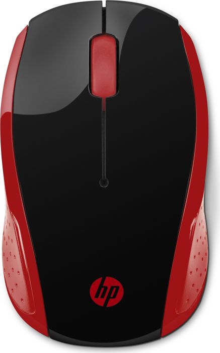 Мышь беспроводная HP 200 Emprs, 1000dpi, оптическая светодиодная, Wireless, USB, красный (2HU82AA)