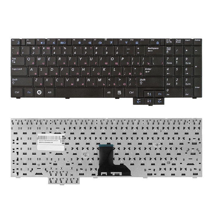 

Клавиатура TopON для Samsung R519, R523, R525, R528, R530, R538, R540, P580 Series, черная (TOP-79825), TOP-79825