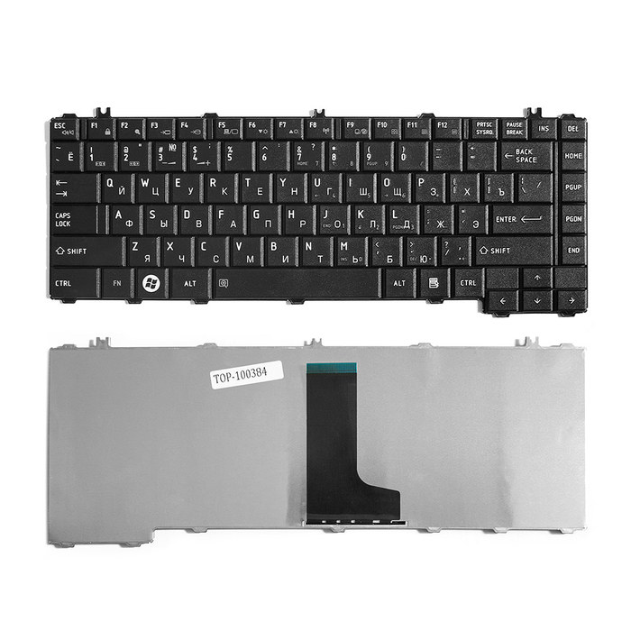 

Клавиатура TopON для Toshiba Satellite C600, C640, C645, L600, L630 Series, черная (TOP-100384), TOP-100384
