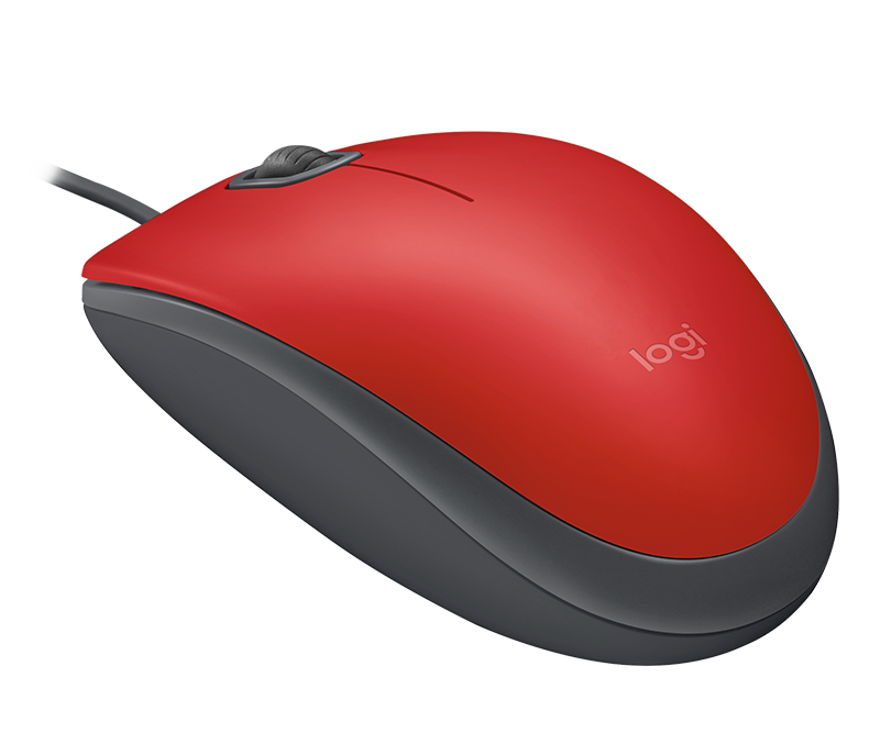 Мышь Logitech M110 Silent, USB, красный (910-005489/910-005501)